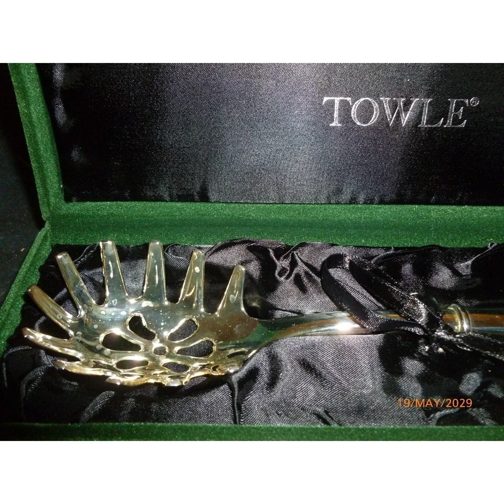 Towle‎ Silver Plated Pasta Server Spaghetti Spoon with Original Presentation Box